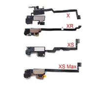 10Pcs/lot Earpiece Ear Piece Speaker Flex Cable With Proximity Sensor Sound Receiver For iPhone X XR XS 11 Pro Max