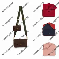 Axelväska kvinnor axelväskor med låda cossbody bagcross klassisk mode street ny stil tredelad färg grossist handväskor919