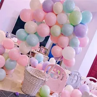 WEIGAO 10INCH MACARON BALLONS PASTEL SUIKER BALLOONS Bruiloft Gelukkige Verjaardagsfeest Decoraties Kinderen Baby Shower Boog Baloons Y0622