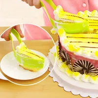 Cake Server Cake Cuchillo Pie Sliqueer Straicer Guía del cortador del servidor para la fiesta de bodas Cuchillo de rebanada de pan Gadget RRD11521