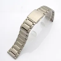 Универсальный сплошной плоский интерфейс титановые часы -полосы металлические ремешок браслет титаналлуя ширина мужской 20 21 23 23 мм
