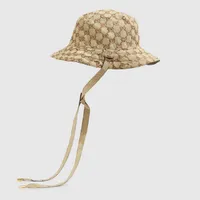 Kvinnor Multicolour Reversible Canvas Bucket Hat Mode Designers Caps Mössor Män Sommar Monterad Fisherman Beach Bonnet Sun Casquette