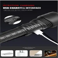 Flashlights Torches Est XHP 90 LED Zoom USB Rechargeable Most Powerful Torch 18650 Life Waterproof Handheld Light 1800