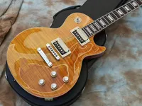 Slash apetyt Amber Flame Maple Top Guitar Electric Guitar Mahogany Body, Zebra Pickups,