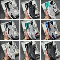En Kaliteli Erkek Yeni 270 Koşu Ayakkabıları Maxe Yastık Sneakers Üçlü Beyaz Siyah Kraliyet Racers Eğitmenler Bayan Spor Ayakkabı Büyük Boy US 12 13
