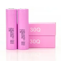 Hohe Qualität inR18650 30Q 18650 Batterie Pink Box 3000mAh 20A 3,7V Ablauf Wiederaufladbare Lithium flache Oberbatterien Dampfzellen für Samsung Fast Auf Lager