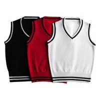 Men&#039;s Vests Children&#039;s Sweater Kids Autumn Winter Boy And Girls Vest Knitted