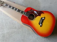 2021 Yeni Varış 41 inç Dove CS Akustik Gitar Kiraz Sunburst Gülağacı Klavye Ladin Vücut Üst Yüksek Kaliteli Fabrika Özel