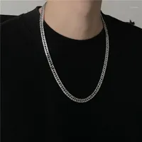 Cadenas de la marea de las cadenas que toman la cadena de joyería collar de titanio para hombres y mujeres de metal de acero inoxidable de moda CN (origen)