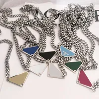 2021 luxurys Sale Pendant Necklaces Fashion for Man Woman 48cm Inverted triangle designers brand Jewelry mens womens Highly Quality 19 Model Optional