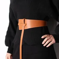 Belts Wide Corset Designer Belt For Women 2021 Tie Obi Waistband Vintage Bow Ladies Wedding Dress Overcoat Decoration