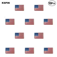 US Flag Lapel Pin Flag 배지 브로치 핀 배지 10pcs 많이