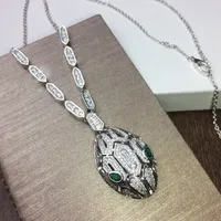 Bugarl Snake Jewelry Set Colares com diamantes 18k banhado a ouro de alta qualidade Colar de luxo Designer oficial reproduções presente para namorada