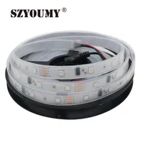 Strips SZYOUMY DC12V 5m 150LED IP67 Waterproof 6803 IC SMD RGB Dream Magic Color LED Strip 50 Meters