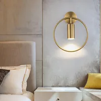 Post Modern LED Luxury Wall Lamp 5W GU10 AC95-260V Ling Room Bedroom Bedside Fixtures Lighting Indoor