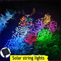 Solar Lights Strip String Waterproof Outdoor Lighting 8 Models LED Fairy-tale Wedding Garden Decoration Night Light Lamp Strips