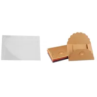 Envoltura de regalo 50x translúcido en blanco Papel de pergamino blanco Postales Postales Invitaciones Cover Sobres 42x Mini colorido
