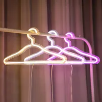Creative Led Clothes Hanger Neon Light Hangers Ins Lamp Proposal Romantic Wedding Dress Decorative Clothes-rack 3 Colorsa16
