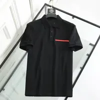 Fashion Polo Man Mens Polos Poloshirt Top Tee T-shirt ￠ manches courtes T-shirts Designer en vrac T-shirt Black Black Casual