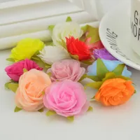 10pcs Silk Mini Rose Heads for Home Mariage Décoration de voiture Jupe Beach Plantes Plantes DIY FAIT MAIN FAITE COFFY COFFE FLOUCHES ARTIFICIAL Q0812