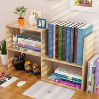Hooks & Rails Bookshelf Shelf Simple Table Student Children&#039;s Small Office Book Desktop Storage Dormitory Bookcase Combination