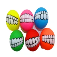 Sublimazione 6 tipi di giocattoli per animali domestici di diversi colori 7,5 cm smalto vocale denti denti formazione palla giocattolo per cani