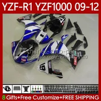 Yamaha YZF-R1 YZF R1 1000 CC YZF1000 YZFR1 09 10 11 12 Karoser 92NO.53 YZF R 1 1000CC 2009 Beyaz Mavi 2010 2011 2012 YZF-1000 2009-2012 Moto Vücut Kiti