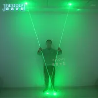 Festa decoração de alta qualidade verde 532nm laser espada fase dj dança iluminando adereços grandes mostra mágica pedal bar noite