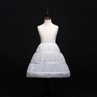 Девушка платья формальные дети юбки для цветок девушка платье без коротким кринолином маленькие девочки девочки подложки 45-55см длина
