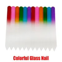 New Colorful Glass Nail Files Durable Crystal File Nail Buffer NailCare Nail Art Tool for Manicure UV Polish Tool In Stocka14