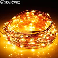 Ourwarm 10M DIY PO String lumières avec clip 100 LED Fairy Party Décoration de fête pour la maison de mariage Fournitures d'anniversaire Bandes