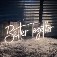 Other Lighting Bulbs & Tubes Better Together Neon Signs-USB Acrylic Light Up Lights Signs Room Wall Decor Led Party Wedding Living Office Wh