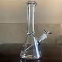 QBSOMK Hookahs Bong Dab Oil Rig Bubbler Alto Geaker de vaso de agua Mini Glass Wipe con taz￳n de 14 mm