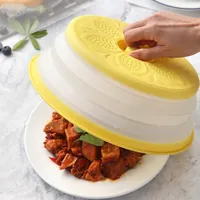 Kitchen Storage & Organization Collapsible Microwave Ovens Cover Food -keeping Silicone Fruit Vegetables Colander Strainer Lid Drain Ba