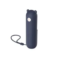 Электрические вентиляторы Mini Bear Pocket вентилятор USB Многофункциональный зарядный сокровище 2 в 1 портативные портативные переносные переносные воздушные охладители