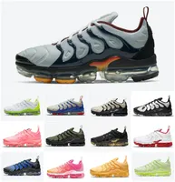 Max TN Plus Running Shoes Air Tns Black White Volt Sunset Cherry All Red Cool Wolf Grey Neon Gree Olive Camo USA Dark Blue Fury Grape Mens Women Outdoor Trainers Sneakers