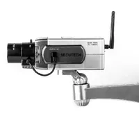 Caméras sans fil 180 degrés rotation de simulation rouge de la vidéosurveillance de la vidéosurveillance de la vidéosurveillance IP Caméra IP ABS Anti VHef HD Faux