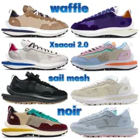2021 waffle xsacai 2.0 running shoes sail mesh sesame blue void dark iris noir black white brown fashion men women trainers sneak sneakerrun