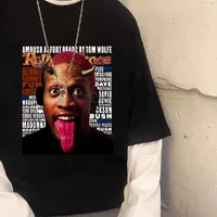 Dennis Rodman camiseta hombres mujeres regular streetwear muchacho ropa de baloncesto mob travis scotts astroworld hip-hop moda camisetas tops