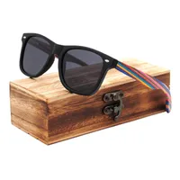 Occhiali da sole erilles classico retrò handmade handmade nero skateboard in legno uomini donne polarizzate uv400 lente di design del marchio occhiali con custodia