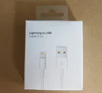 1m 3ft iPhone 13 Lightning Apple-Kabeldaten USB-Schnellladungskabel 8Pin mit Original-Einzelhandelspaket-Box MD819ZM / A