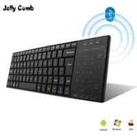 Jelly pente teclado bluetooth keybord sem fio para iOS / Android / Windows iPad telefone portátil multi função toque mouse pad y0808