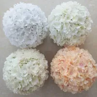 Inch upScale Artificial Hortengea Flower Ball Pincushion Kissing Wedding Supermarket Décoration Ornement1 Ornement1