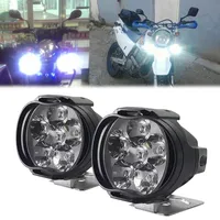 Downlights 2PCS 6 LED Motorradscheinwerfer Scheinwerfer Hilfslicht hoher Helligkeit Lampe Elektromotterfahrer Scooter Autocycle -Modifizierte Lampen ALC