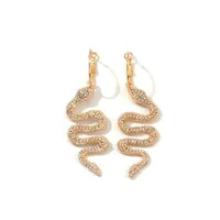 Vintage Snake Shape Dangle Earrings for Women Girl Retro Drop Earrings Cute Small Object Earring Trendy Jewelry