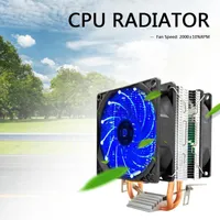 Värmepipor Silent Desktop PC Datorkylare Radiator CPU Dual Cooling Fan GPU Vattensystem Vattenblock11