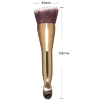 Double Duty Beauty Foundation Makeup Brush Spatula - Gold - Beauty Cosmetics Tools