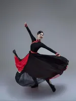 Etnik Giyim Moğol Dans Kostümleri Kadın Sahne Açılış Büyük Salıncak Etek Azınlık Yetişkin Uygulaması