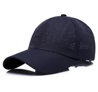 Hohe Qualität Schnelle Trockenkappen Leinwand Hüte Männer Frauen Sommer Outdoor Sport Freizeit Strapback Atmungsaktive Frau Mesh Sun Hut Baseballmütze