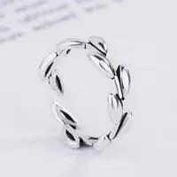 Eenvoudige stijl blad open ring vrouwen bladeren ringen voor cadeau feest mode-sieraden accessoires groothandelsprijs